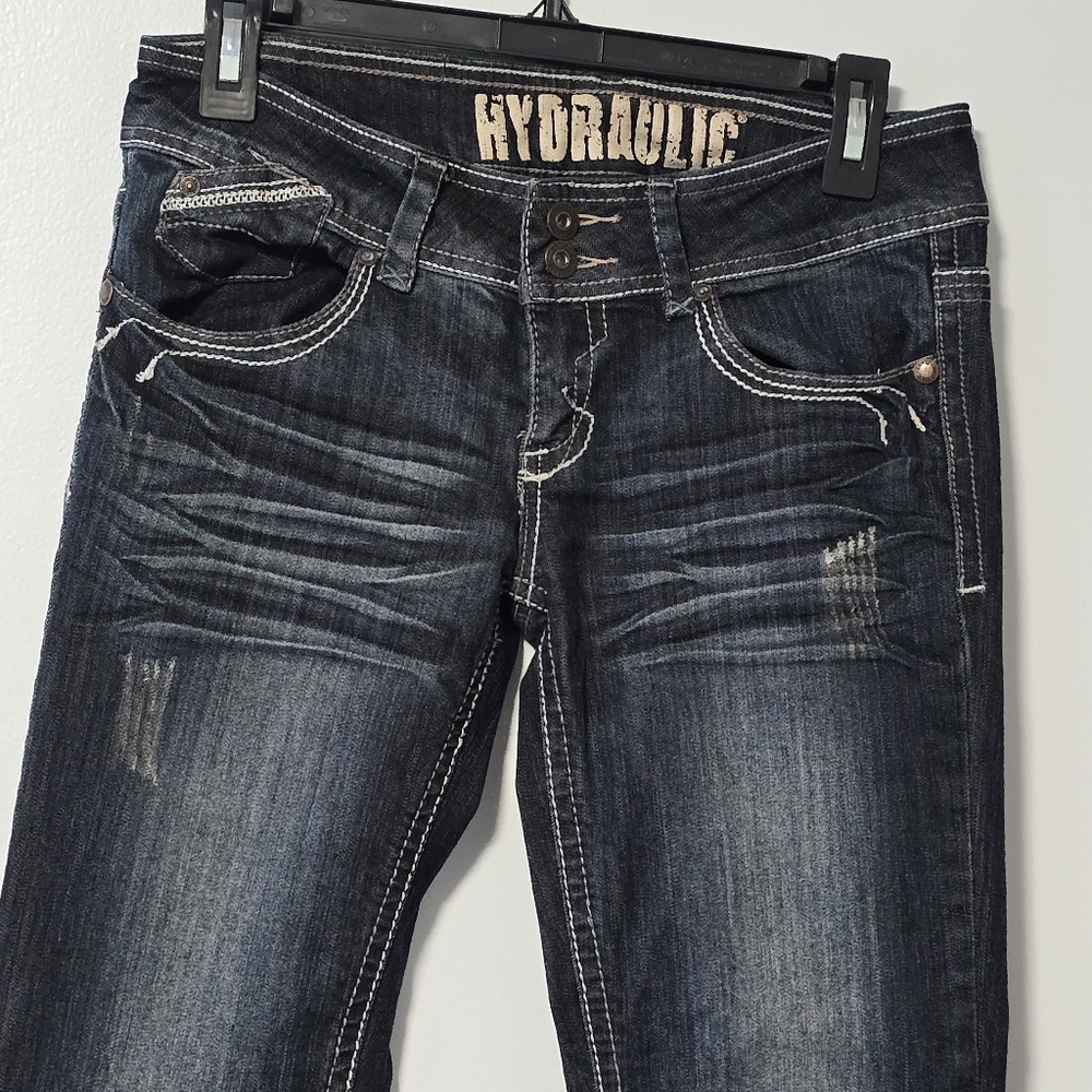 NWOT Hydraulic Denim Jeans Women's Size 7/8 Metro Flare - Picture 2 of 15